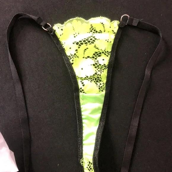 Like Green & Black Lace 2pc Bralette Set - Picture 10 of 10